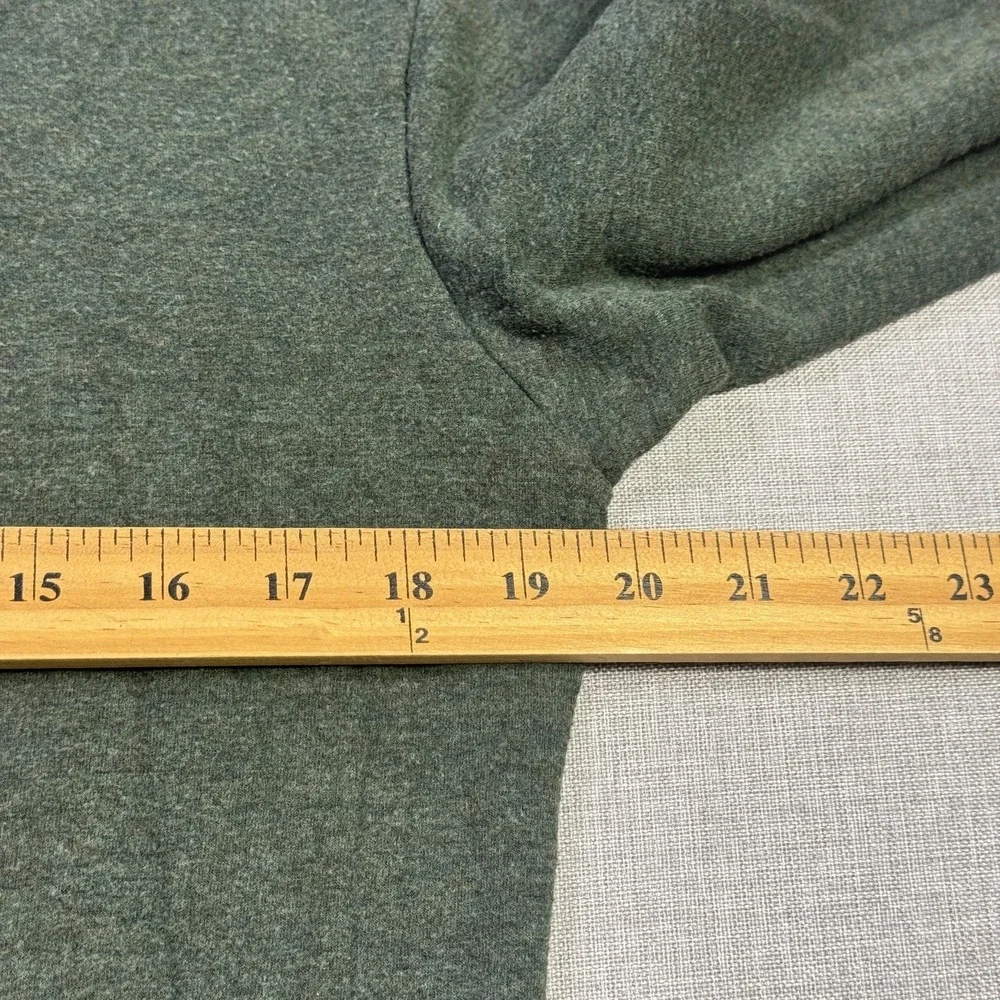 Orvis Sweatshirt Pullover Mens XS Green Crew Neck‎ Fleece Stretch Long Sleeve